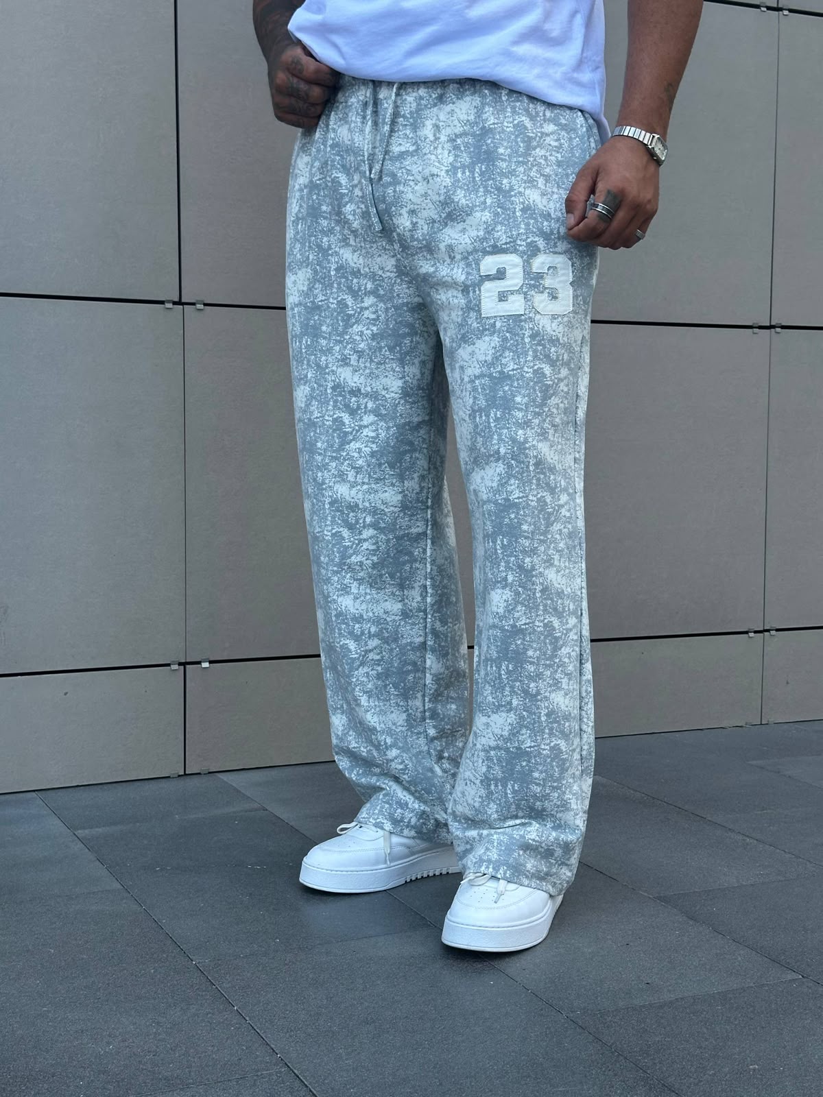 Yıkamalı Baggy Eşofman